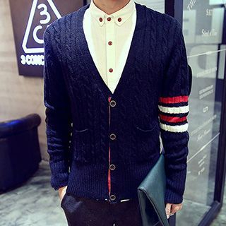 maxhomme Cable Knit Cardigan