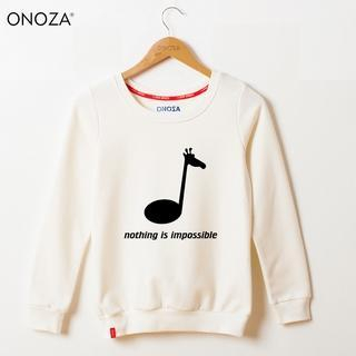 Onoza Long-Sleeve Fleece-Lined Printed Pullover