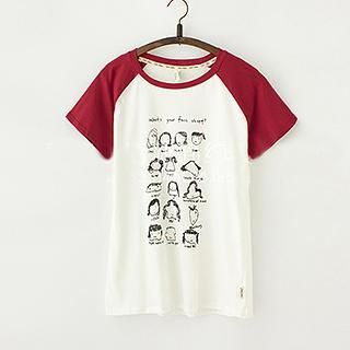 ninna nanna Short-Sleeve Cartoon Print T-Shirt