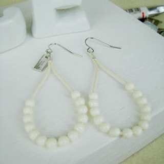 MyLittleThing Fresh Bead Earrings(White)