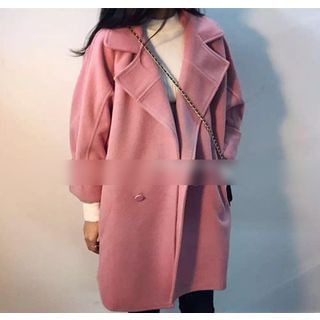 Octavia Plain Woolen Coat