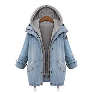 Quintess Set: Denim Jacket + Hooded Vest