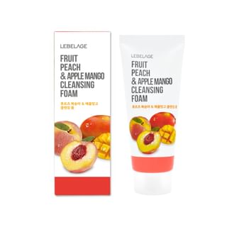 LEBELAGE - Fruit Cleansing Foam - 3 Types Peach & Apple Mango