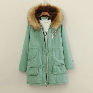 Mushi Furry Hooded Padded Jacket