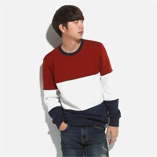 Smallman Color-Block Cotton Pullover