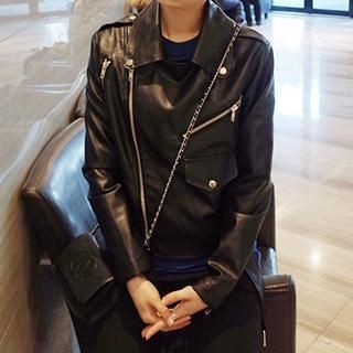 Jolly Club Faux-Leather Jacket