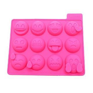 Q-max Emotion Ice Cube Tray Pink - One Size