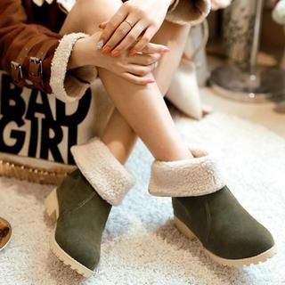 Pangmama Fleece-Lined Short Boots