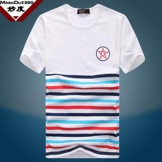 Bay Go Mall Short-Sleeve Striped T-Shirt