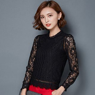 Romantica Long-Sleeve Lace Top