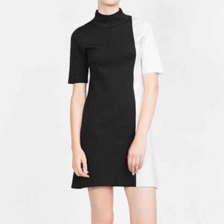 Rebecca Short-Sleeve Color Block Dress