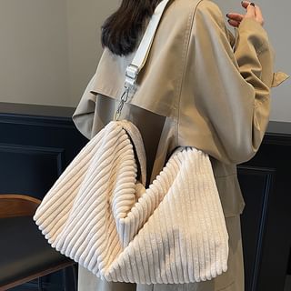 Plain Ribbed Tote Bag