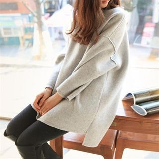 smusal Oversized Brushed-Fleece Pullover