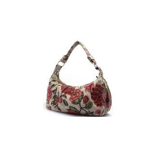 Glam Cham Floral Applique Handbag