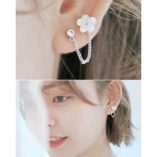 Miss21 Korea Flower Linked Single Earring