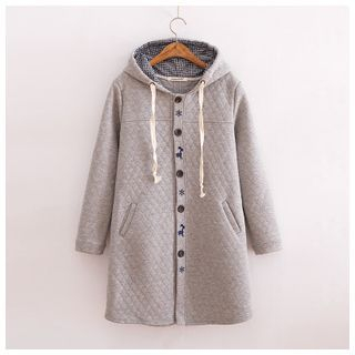 Waypoints Hooded Quilted Long Jacket