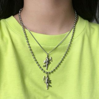 Stainless | Necklace | Pendant | Cupid | Steel