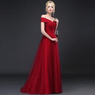 Royal Style Off-shoulder Ball Gown