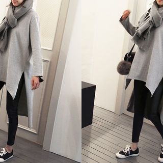 NANING9 Oversized Slit-Side Pullover