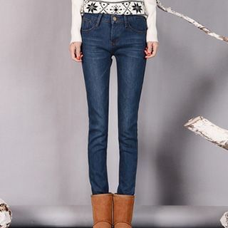 Harou Fleece-Lined Slim-Fit Jeans