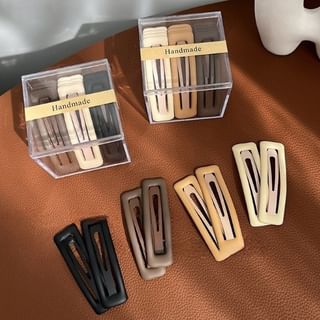 Set of 12: Plain Snap Clip