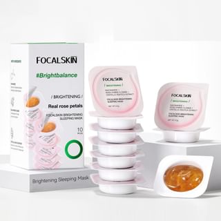Focalskin - Brightening Sleeping Mask Set #Sleeping Mask - 4.5G*10Pcs