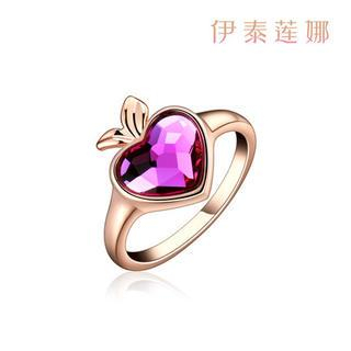Italina Swarovski Elements Crystal Heart Ring