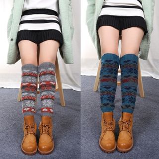 Valerie Patterned Knit Socks