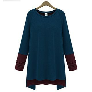 FURIFS Two-Tone Knit Top
