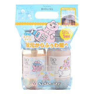 Kose - Opanchu Bioliss Pure Retouch Bouncy Airy Shampoo & Conditioner Set 480ml x 2