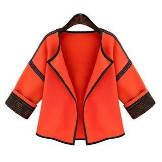 Supernova Piped Open Front Jacket