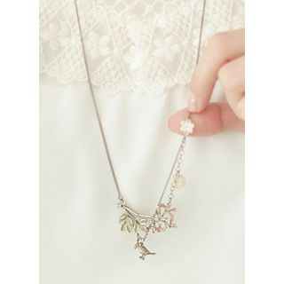 kitsch island Bird Charm Necklace
