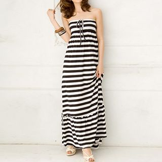 Rocho Strapless Stripe Dress