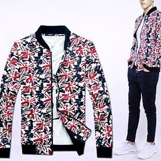 Evzen Floral Print Stand-collar Jacket