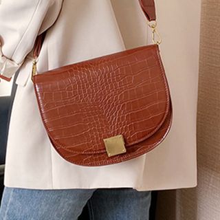 Leather | Saddle | Croc | Faux | Bag
