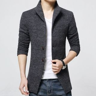 Bay Go Mall Fleece-lined Woolen Jacket