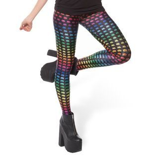 Omifa Printed Leggings Multicolor - One Size