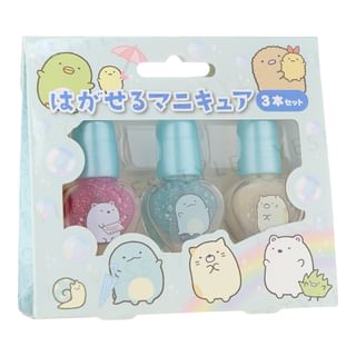 Race - San-X Sumikko Gurashi Peelable Nail Polish Set 3 Pcs