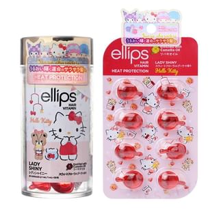 Ellips - Sanrio Hello Kitty Moroccan Lady Shiny Hair Oil 30 Pcs