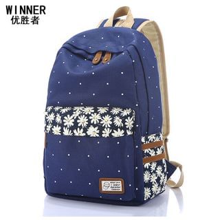 VIVA Flower Canvas Backpack