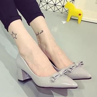 MXBoots Bow-accent Block Heels