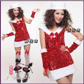 Cosgirl Santa Girl Party Costume