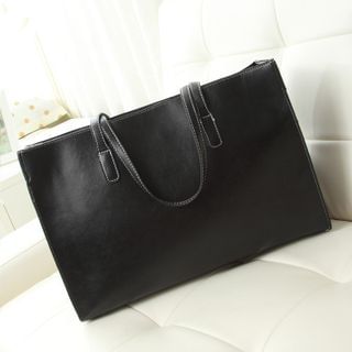 Pandabada Faux Leather Tote Bag