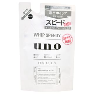 Shiseido - Uno Whip Speedy Facial Foam Cleanser (Nachfüllpackung) - Reinigungsschaum