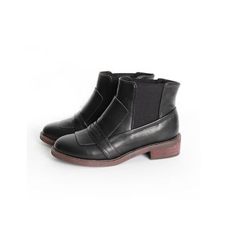 VANILLA SECOND Faux-Leather Ankle Boots
