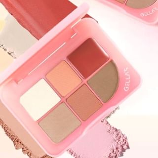 GELLA'S - 6 Colors Multi Function Palette - H02 Chestnut #H02 Chestnut - 11g