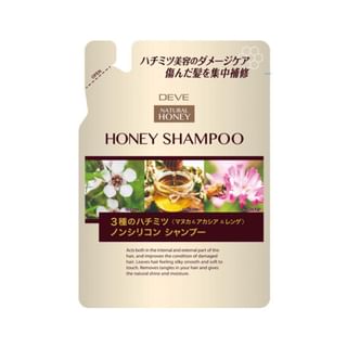 Kumano Cosme - Deve Natural Honey Honey Shampoo 350Ml Refill