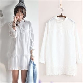 11.STREET Frill Collar Shirtdress