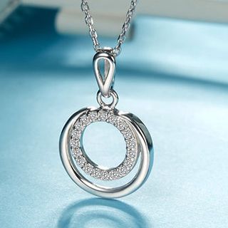 T400 Jewelers CZ Circle Necklace