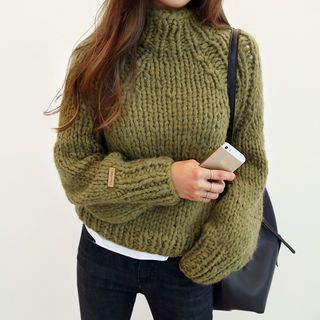 NANING9 Angora Wool Blend Sweater